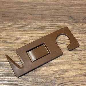 Vintage Tupperware #898 Brieföffner Lineal Gürtelclip Gadget Werkzeug braun - Bild 1 von 2