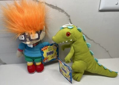 Nuevo Muñeco de Peluche Chuckie Reptar Rugrats Bolsa de Frijoles Nickelodeon 1997 Juguete de Aplausos Nuevo con Etiquetas Foto 1 de 4