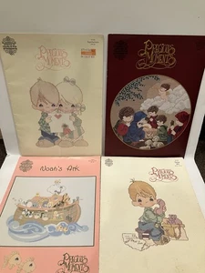 Lot 4 Precious Moments Cross Stitch Pattern Books Gloria & Pat Counted Christmas - Picture 1 of 5