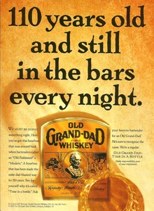 1993 Old Grand-Dad Kentucky Bourbon Whiskey 110 Years Old vintage Print AD - Picture 1 of 1