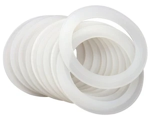 Platinum Silicone Sealing Gaskets for Leak Proof Mason Jar Lids | 10 Pcs Reus... - Foto 1 di 7