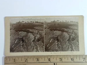 Stereoview Where Gen. Montgomery Fell Quebec Antique c1870s - Picture 1 of 2