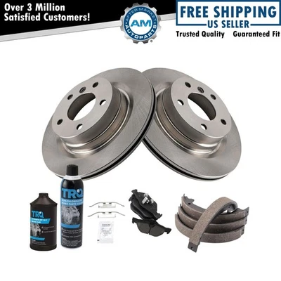 Kit de pastillas de freno y rotor de cerámica trasera para BMW 328i 2012-2013 Foto 1 de 4