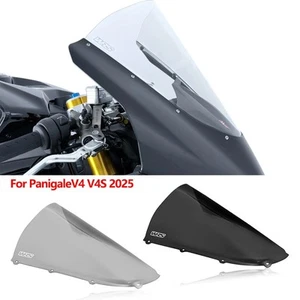 Front Windscreen Windshield Shield For PanigaleV4 V4S 2025 black Smoke clear - Picture 1 of 17