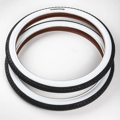 CST 2x Weißwand 20 Zoll Fahrrad Reifen Klapprad 20x1.75|47-406 +- AV-DV Schlauch - Bild 1 von 2