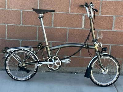 Brompton  Raw Metal Folding Commuter Bike | C Line 6 Speed - Image 1 of 4
