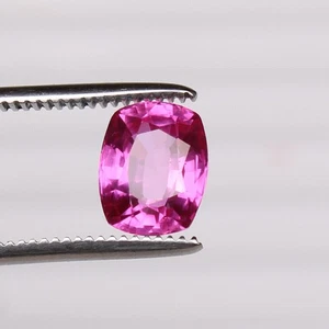 Zafiro rosa de Ceilán 6,10 quilates Piedra preciosa suelta RARA corte cojín impecable certificado - Imagen 1 de 7