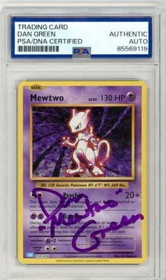 PSA Dan Green Signed Mewtwo 014/034 Trading Card Game Classic Holo Pokemon TCG - Image 1 of 2