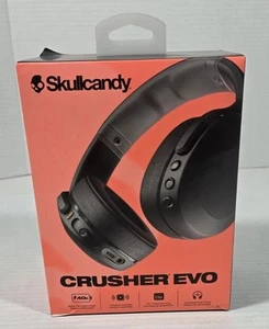 Skullcandy Crusher Evo Wireless Over Ear Headset True Black Bluetooth NEW (READ) - Zdjęcie 1 z 2