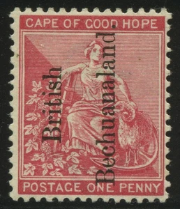 Bechuanalandia 1891 QV 1d. rojo carmín SG 31, como nuevo con bisagras MH VF - Imagen 1 de 2