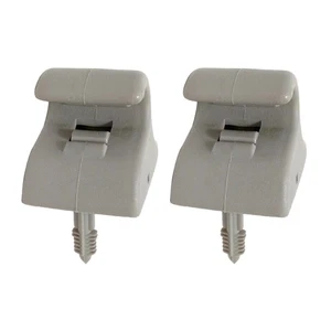 2x Grau Sonnenblende Clip Halterung Halter Teil Für Hyundai Sonata 2006-08 - Picture 1 of 6