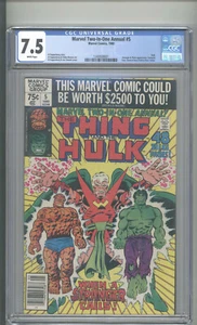 MARVEL DOS EN UNO ANUAL #5 CGC 7,5 - Imagen 1 de 1