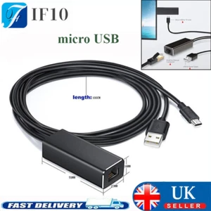 Ethernet LAN USB Adapter Micro USB to RJ45 Internet Cable for Amazon Fire Stick - Picture 1 of 11