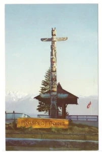 Totem Pole, Prospect Point, Stanley Park, Vancouver BC, Vintage Postcard #1 - Bild 1 von 2
