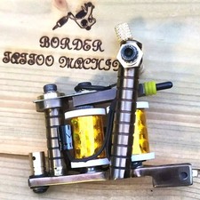 'POWER-LINER' BORDER TATTOO MACHINE,HANDMADE CUSTOM BULLDOG IRON FRAME 8 LAYER