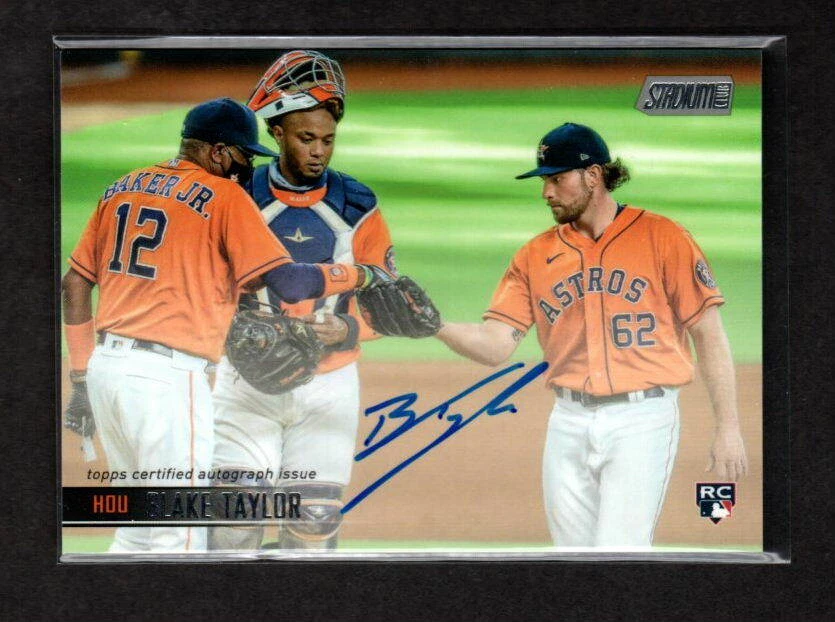 BLAKE TAYLOR 2021 STADIUM CLUB ROOKIE AUTOGRAPH HOUSTON ASTROS - Image 1 of 1