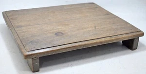 Antique Wooden Floor Sitting Bajot Stool Choki Original Old Hand Crafted - Picture 1 of 8