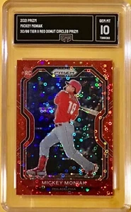 2021 PRIZM - RED DONUT CIRCLES PRIZM #190 - MICKEY MONIAK - GMA 10 - GEM #67/99 - Picture 1 of 1