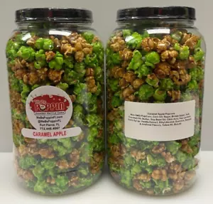 World's Best Gourmet CARAMEL APPLE Corn Popcorn - 1 Gallon Container - Picture 1 of 38