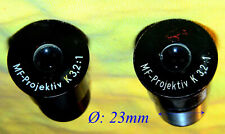 2 ZEISS MF Projektiv Okular K3,2:1 Mikrofotografie Fotookular Fotomikroskop Lens
