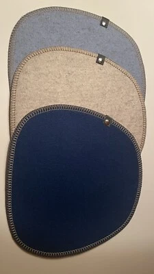 3 Stück Filzauflage Stuhl passend für Dining Side und Armchair mit Kettelrand - Bild 1 von 4