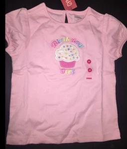 New Gymboree Top Tee Shirt Girls Birthday Girl 2 3 4 5 2nd 3rd 4th 5th - Picture 1 of 15