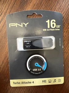 PNY Technologies 16GB USB Storage Solution Flash Drive / Zip Drive HD Video - Picture 1 of 12