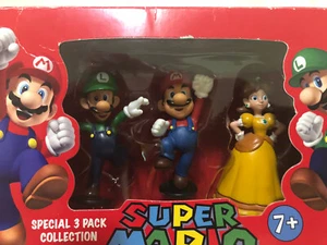 Super Mario 3er Pack Sammlung Mini Figuren Mario, Luigi & Daisy - Bild 1 von 5
