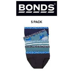 Bonds Boys Brief Soft Stretchable and Comfortable Contoured Fit 5 Pack UWNU5A - Picture 1 of 4