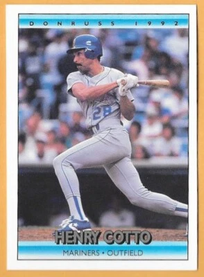 HENRY COTTO SEATTLE MARINERS #356 no dot inc - DONRUSS NM-MT 1992 - Image 1 of 2