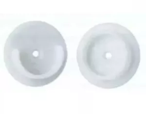 Closet Pole Socket For 1 3/8" Pole Diameter Pair Ives 586P White Plastic NEW - Picture 1 of 2