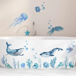 Wall Sticker Animal Sea Scenery Vinyl Mural Arts Kids Bedroom Nursery Home Decor - Picture 1 of 7