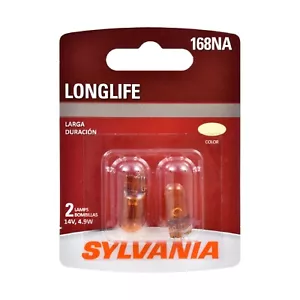 Sylvania LongLife 168NA Two Bulb Front Side Marker Light Replace Plug Play Fit - Picture 1 of 9