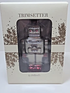 BRAND NEW TRIMSETTER BY DILLARD'S ROBOT ORNAMENT CHRISTMAS HOLIDAY DECORATION - Picture 1 of 2