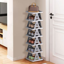 7 Tier Shoe Rack Storage Organisers Cabinet Footwear Organizer Slim Narrow Shelf