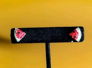 Ericks Sterling Silber Wassermelone Ohrringe Taxco.925 - Bild 1 von 7