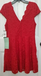 City Triangles Dress Red floral Size 15 Junior's  Occasion Party  - Picture 1 of 9