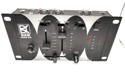 DAK 2800-PC pré-amplificador estéreo fono/linha cross fade DJ mixer sem cabo de alimentação - Imagem 1 de 3