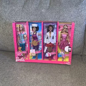 Barbie I Can Be 4 Pack Dolls 2010 Mattel V8900 FLAWS READ! - Picture 1 of 18