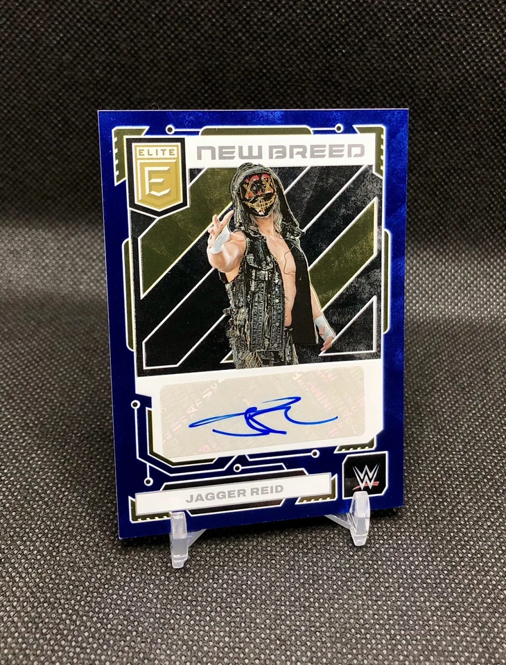 2023 Donruss Elite WWE Jagger Reid /25 “NEW BREED” AUTO BLUE FOIL SSP No. NB-JRD - Image 1 of 4