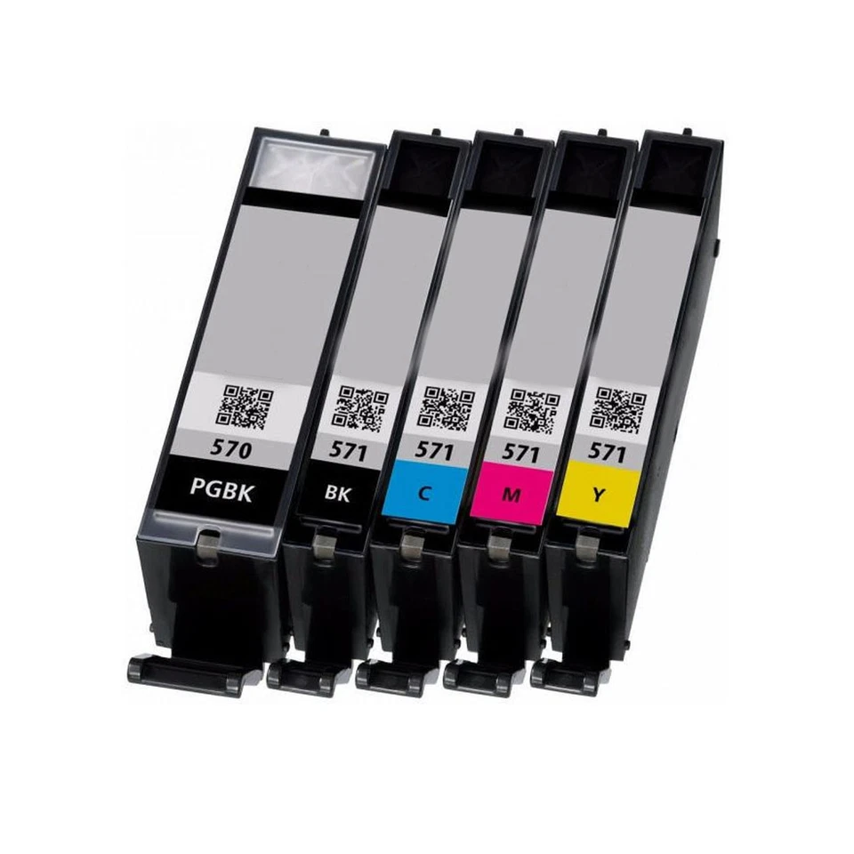 5 COMPATIBILI REMAN 570 CHIP BK C M Y CANON Pixma TS5000 Series TS5050 Series
