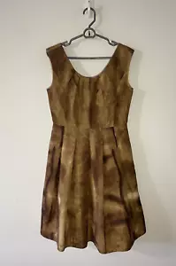 Divine Brentwood Prada Unique Sleeveless Dress Lined Logo Print Nice! - Picture 1 of 12