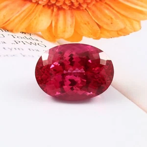 73Ct Natural Flawless Mozambique Red Ruby Loose Oval Cut Gemstone 28x20 MM - Picture 1 of 4