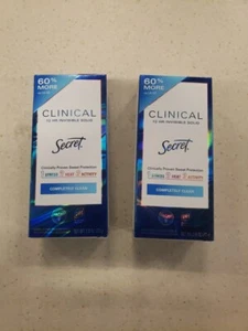 2 Secret Clinical Strength Women's Antiperspirant and Deodorant - 2.6oz. 7/2025 - Picture 1 of 2