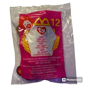 1999 McDonald's Happy Meal Toy TY Teenie Beanie Babies Chip the Cat #12 New! - Picture 1 of 2