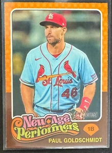 Paul Goldschmidt #NAP-12 2024 Topps Heritage New Age Performers Cardinals NM+ - Picture 1 of 1