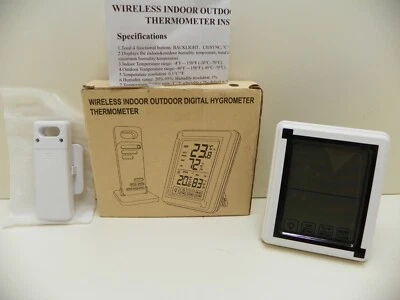 Digital Wireless Indoor/outdoor Thermometer Hygrometer Temperature - Image 1 of 3