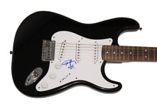 ANGUS YOUNG SIGNED AUTOGRAPH FULL SIZE BLK FENDER ELECTRIC GUITAR AC/DC ACDC JSA