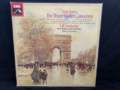 EMI SLS 5103 SAINT-SAENS Violin Ctos ETC - ULF HOELSCHER, Dervaux - QUAD ST 3LP - Image 1 of 4