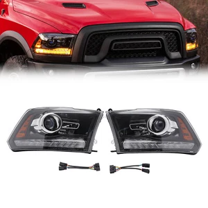 Factory Projector Headlights W/ LED DRL For Dodge Ram 1500/2500/3500 2013-2018 - Picture 1 of 14